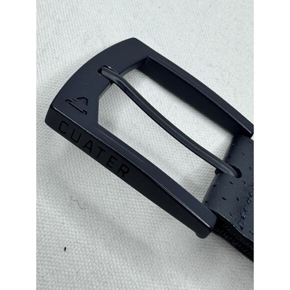 Travis Mathew Cuater Navy Blue Faux Leather Textured Golf Belt Size 40 - Picture 8 of 8